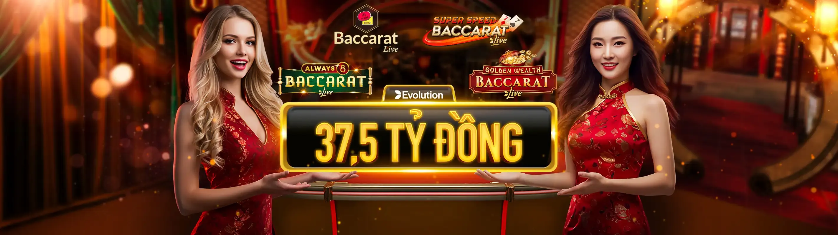 Sảnh casino trực tuyến sang trọng tại ju888 win với người chia bài thật